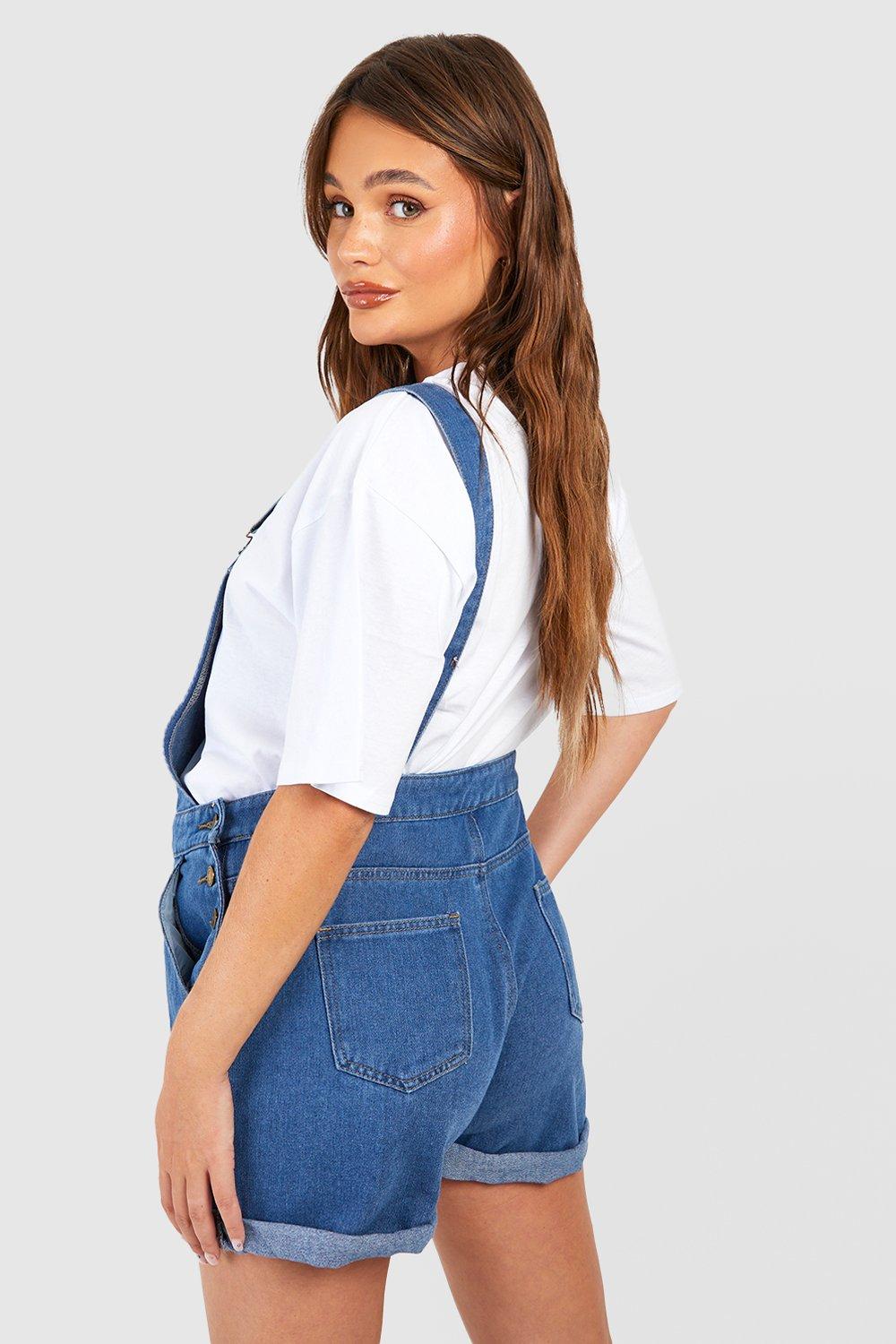 Dungaree shorts best sale with tights